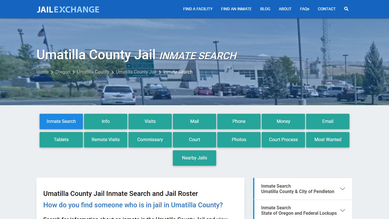 Inmate Search: Roster & Mugshots - Umatilla County Jail, OR
